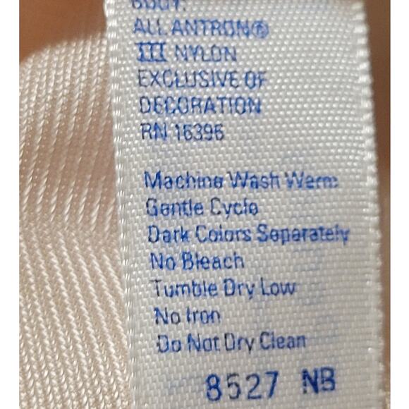 Vintage JC Penny‎ 1970's Beige Lace Trimmed Slip 100% Anton III Nylon Women's M - Picture 4 of 5